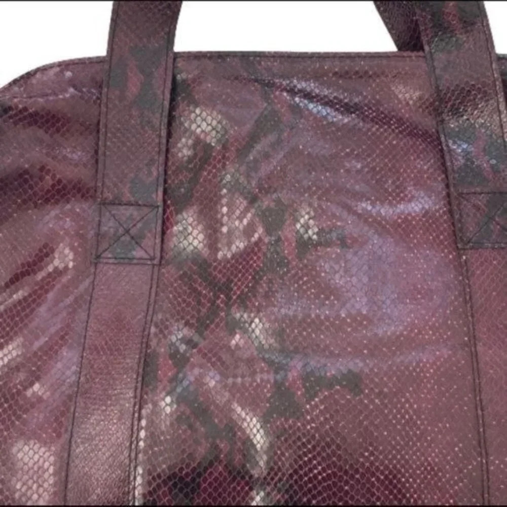 Lalla Marrakech Snake Print Leather Convertible Shoulder Bag - Picture 4 of 7